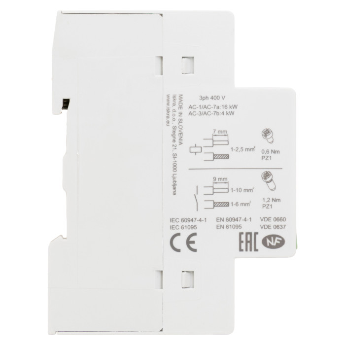 Модульний контактор ISKRA IKD 25A 230V AC/DC 4NO
