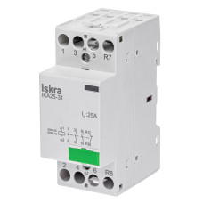 Модульний контактор ISKRA IKA 25A 230V AC 3NO+1NC