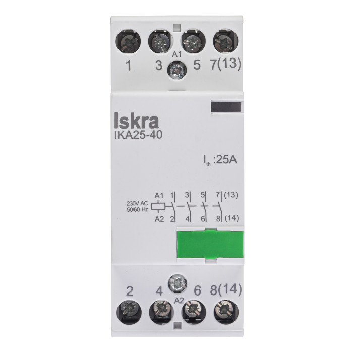 Модульний контактор ISKRA IKA 25A 230V AC 4NO