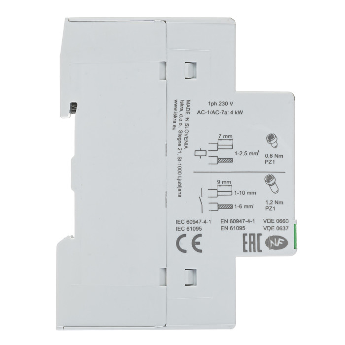 Модульний контактор ISKRA IKA 20A 230V AC 2NO