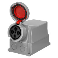 Розетка настінна IDE MUNDIAL 3P+E 125A 380–415V IP66-67