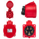 Розетка вбудована пряма IDE MUNDIAL 3P+N+E 32A 200/346–240/415V IP44