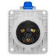 Розетка настінна IDE MUNDIAL 2P+E 32A 200–250V IP44