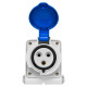Розетка настінна IDE MUNDIAL 2P+E 32A 200–250V IP44