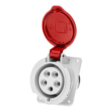 Розетка вбудована похила IDE MUNDIAL 3P+N+E 32A 200/346–240/415V IP44