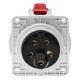 Розетка вбудована похила IDE MUNDIAL 3P+N+E 32A 200/346–240/415V IP44