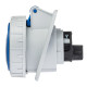 Розетка вбудована похила IDE MUNDIAL 2P+E 16A 200–250V IP66-67