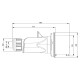 Вилка кабельна IDE MUNDIAL 3P+E 16A 380–415V IP44