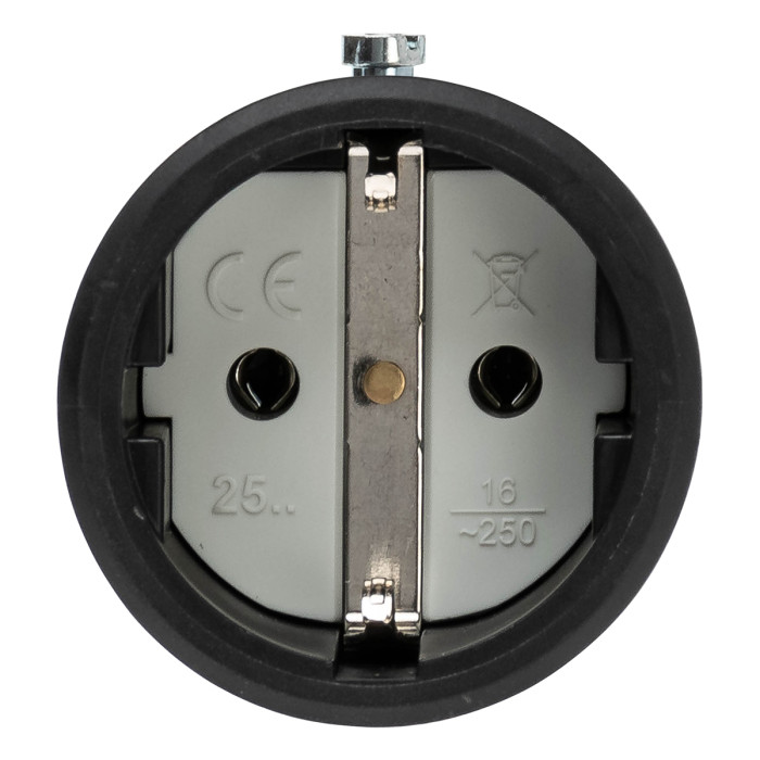Розетка кабельна IDE SCHUKO 2P+E 16A 220–250V IP20