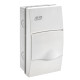 Корпус розподільчий внутр. IDE біле вікно ORO,1×4 модуля 228×120x97, IP40, з шинами N і PE