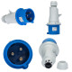 Вилка кабельна IDE MUNDIAL 2P+E 32A 200–250V IP44