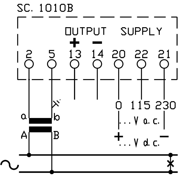 Перетворювач напруги FRER MROVS 0–100V AC 4-20mA