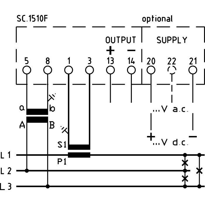Перетворювач активної потужності FRER MCOWY 4-20mA 5A, 400V