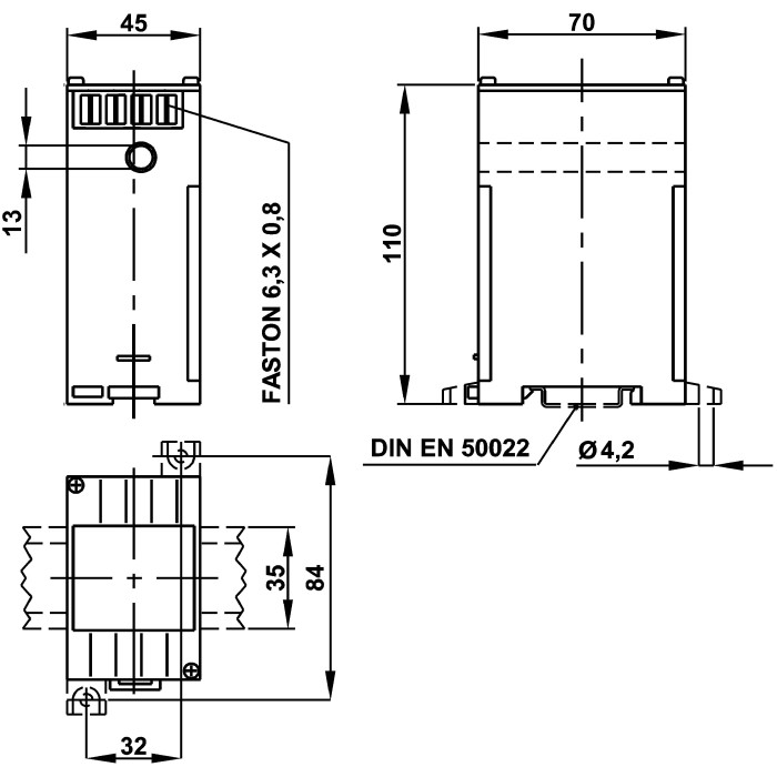 Перетворювач струму FRER MCOAD 4-20mA 0-40A