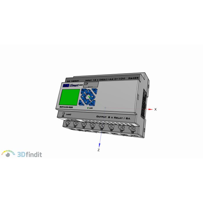 Інтелектуальне реле IMO iSmart V4, 24VDC, HMI, 8 DC in, 2 аналогових виходи
