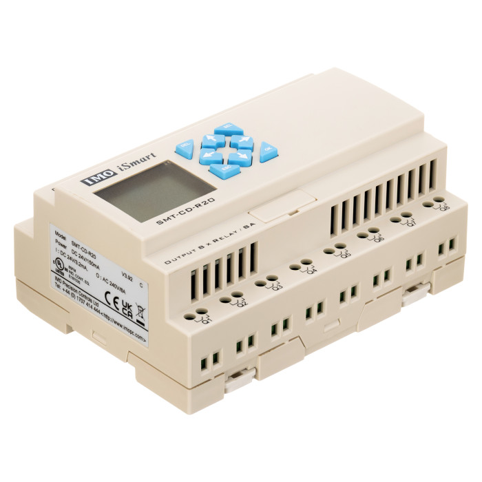 Інтелектуальне реле IMO iSmart V3, 12 входів/8 виходів/4 аналог., 24VDC, з дисплеєм, RS485