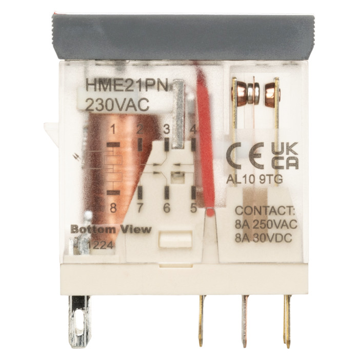 Компактні проміжне реле IMO 2PCO, 8A, 230VAC, LED