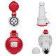 Розетка кабельна IDE MUNDIAL 3P+E 16A 380–415V IP44
