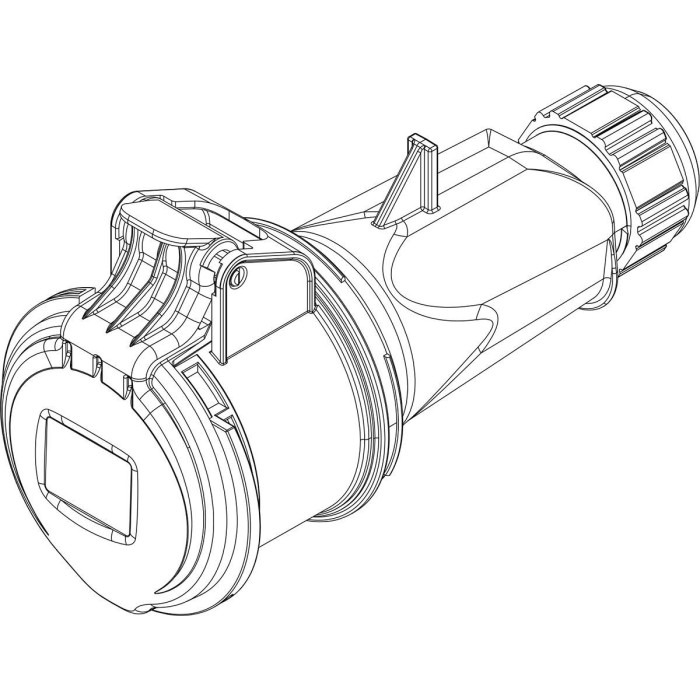 Розетка кабельна IDE MUNDIAL 3P+E 16A 380–415V IP44