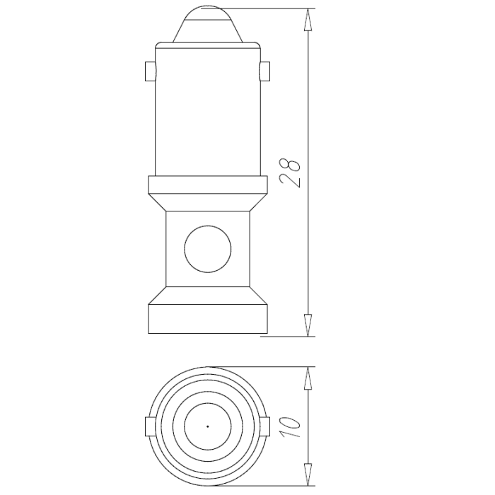 Світлодіодна лампа 230V LED жовта COMEPI