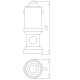 Світлодіодна лампа 230V LED жовта COMEPI