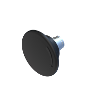 Кнопка грибоподібна чорна 60mm, з фіксацією COMEPI