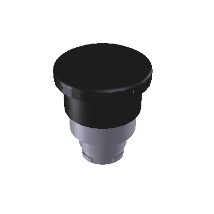 Кнопка 40mm, чорна COMEPI