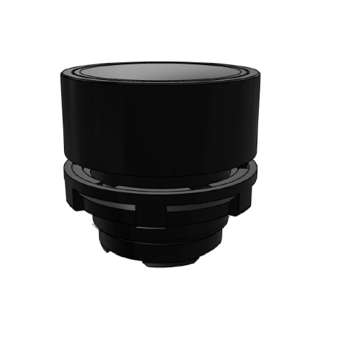 Кнопка чорна, пласт. корпус, ø 22mm, IP65 COMEPI