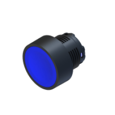 Кнопка блакитна, пласт. корпус, ø 22mm, IP65 COMEPI