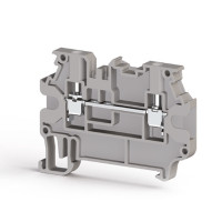 Клема Klemsan AVK 2,5 R прохідна 2.5 мм сіра