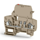 Клема Klemsan YBK SLD 220V AC  під запобіжник 4 мм бежева