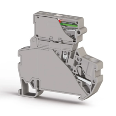Клема Klemsan PYK 4 SLD 220V під запобіжник 4 мм сіра