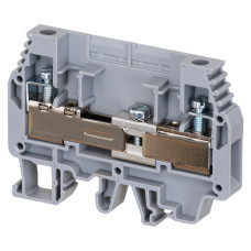 Клема Klemsan WGO 3 вимірювальна без роз'ємів 6 мм сіра