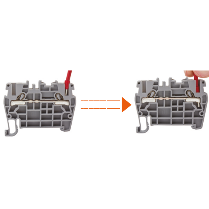 Клема Klemsan PYK 2,5 прохідна 2.5 мм жовта