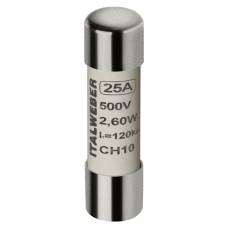 Запобіжник циліндричний Italweber CH10 25A gG 10×38 500V