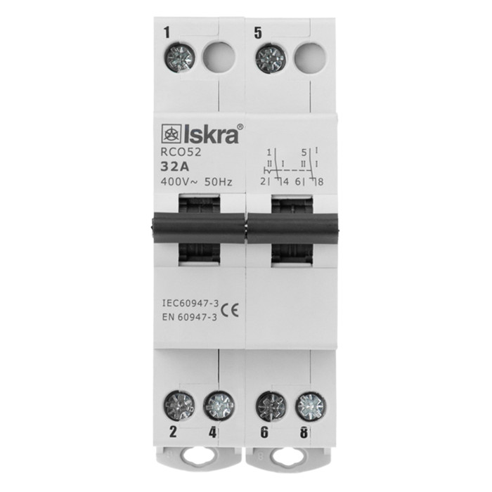 Модульний перемикач навантаження ISKRA RCO52 2P 32A