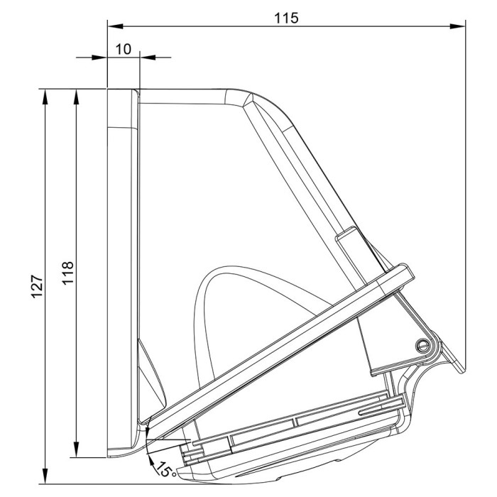 Розетка настінна IDE MUNDIAL 3P+E 16A 380–415V IP44
