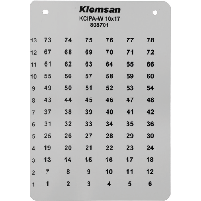 Самоклеюча маркувальна ПВХ етикетка KCIPA-W Klemsan 18X35