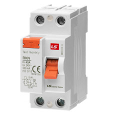 Пристрій захисного відключення LS ELECTRIC RKN 40A 1P+N 0.03A