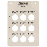 Маркувальна ПВХ пластина KCPBA-S Klemsan 30×40mm сіра