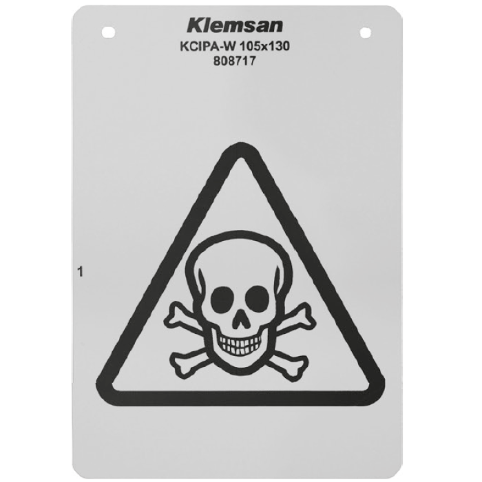 Самоклеюча маркувальна ПВХ етикетка KCIPA-W Klemsan 50X100