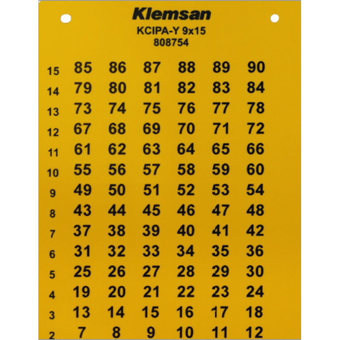 Самоклеюча маркувальна ПВХ етикетка KCIPA-Y Klemsan 105×130