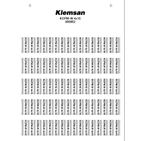 Маркування KCPM-W Klemsan 4X10 для тримачів KCKKS/KKS
