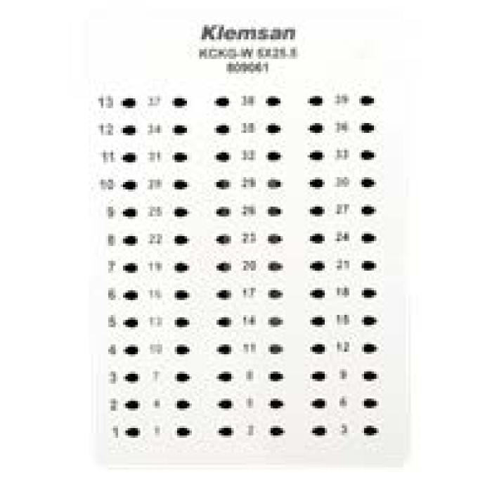 Маркування на провід KCKG-W Klemsan 7×26 (2.5-6mm²)
