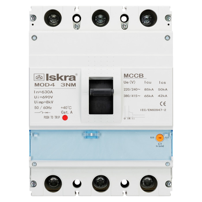 Автоматичний вимикач ISKRA MOD4 3P 630A 65kA