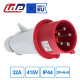 Вилка кабельна IDE MUNDIAL 3P+N+E 32A 200/346–240/415V IP44