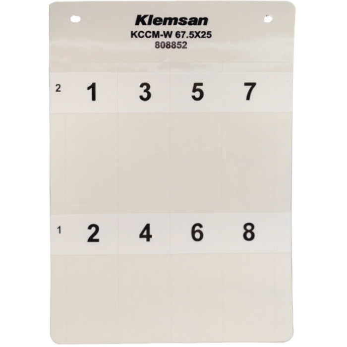 Маркування на провід KCCM-W Klemsan 33,75×13 (0.5-10mm²)