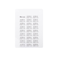 Маркувальна ПВХ пластина жорстка KCIPR-W Klemsan 18×27mm біла