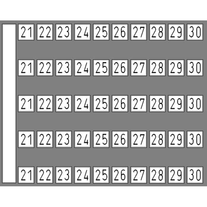 Маркувальна пластина DY 5 Klemsan 21-30