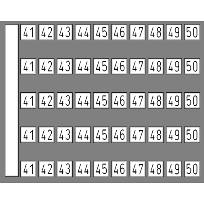 Маркувальна пластина DY 5 Klemsan 41-50